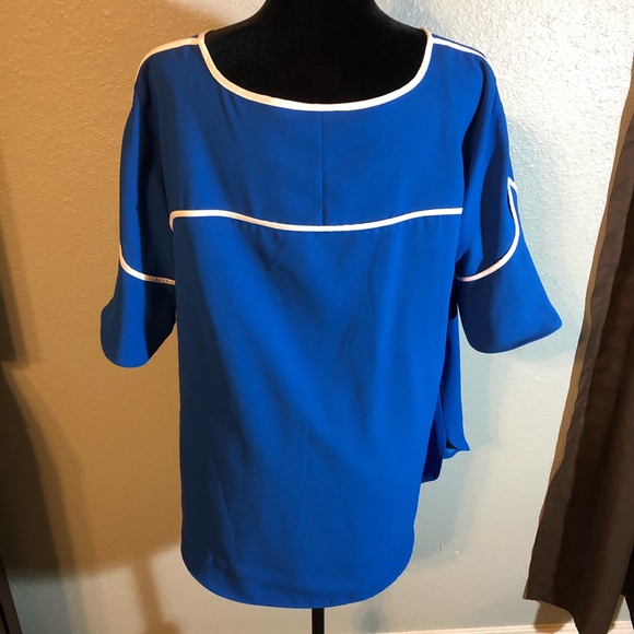 Alfani Cobalt Pipe Sleeve Top - Picture 4 of 13